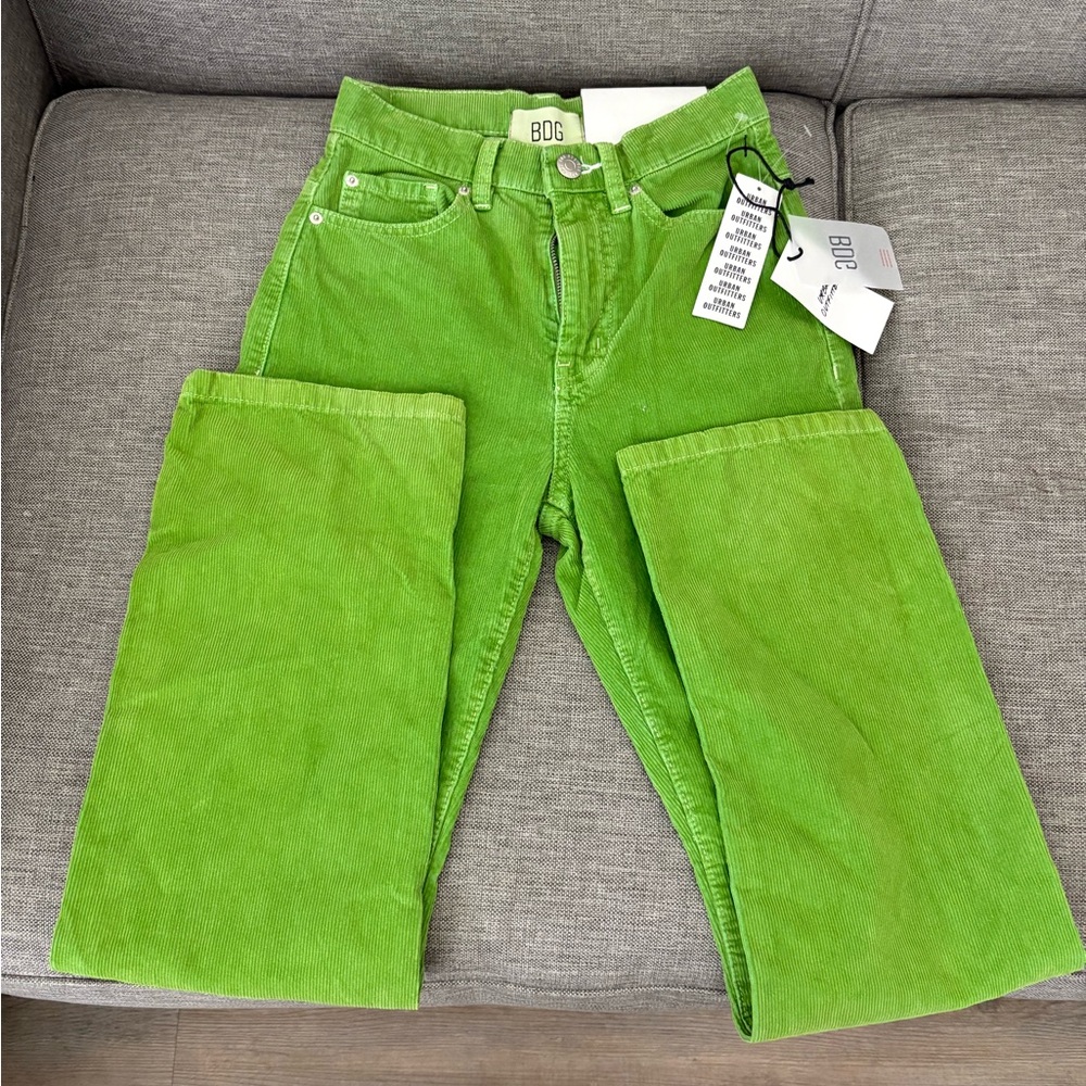 BDG Lime Green Corduroy Pants